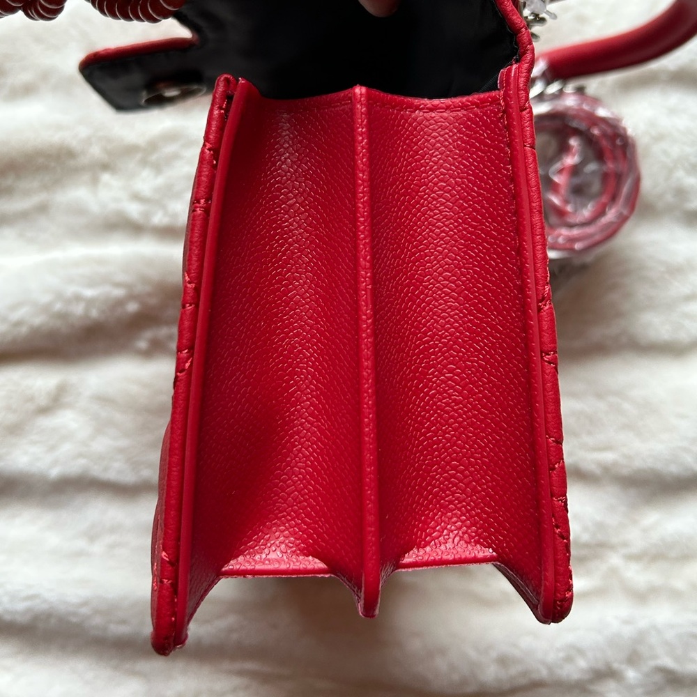 💜SOLD💜Betsey Johnson Lbevie Heart Puff Crossbody Bag Red - Picture 9 of 14
